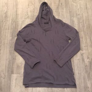 Earthbound Trading Co. Distressed Hoodie Tunic